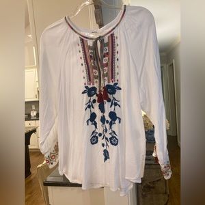 Boho pullover blouse